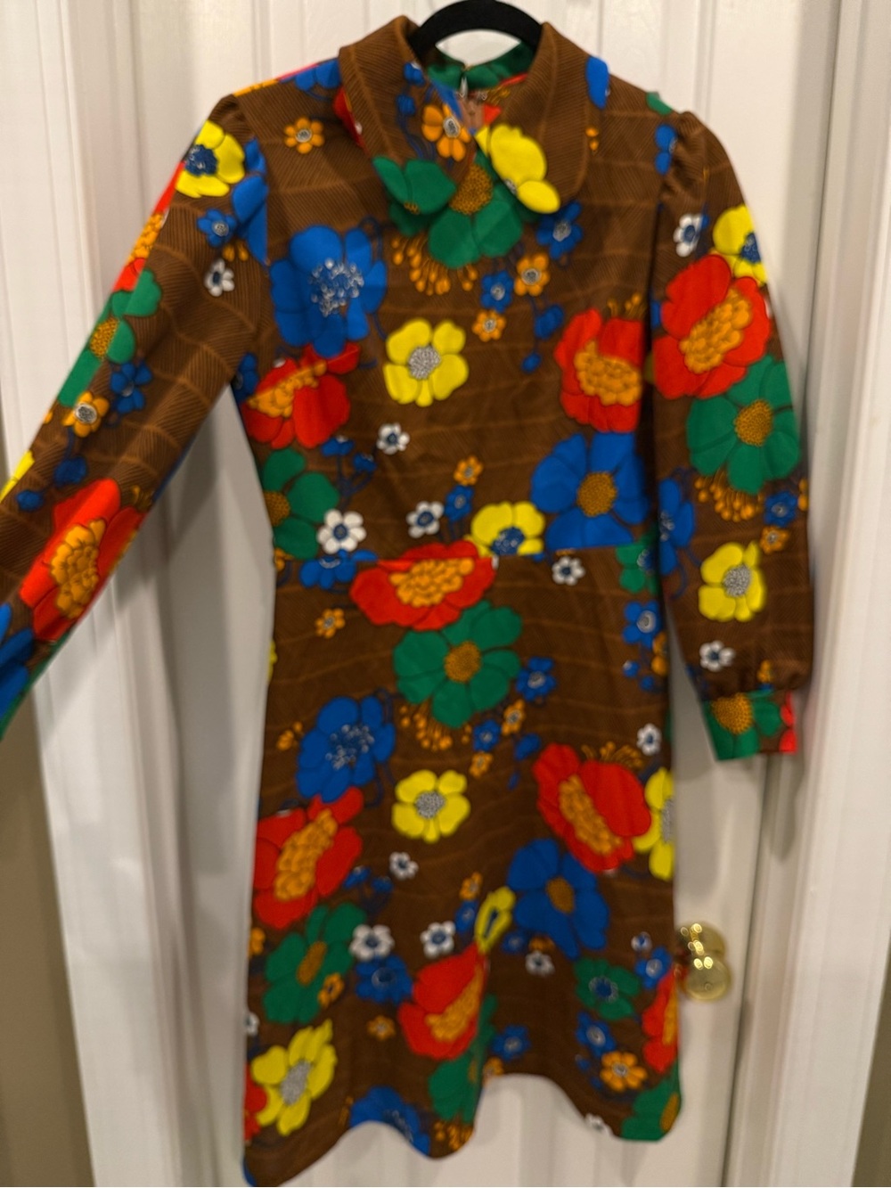 Vintage 1960’s Miss Jeanie Multi-Color Floral Zip Dress - Picture 7 of 10